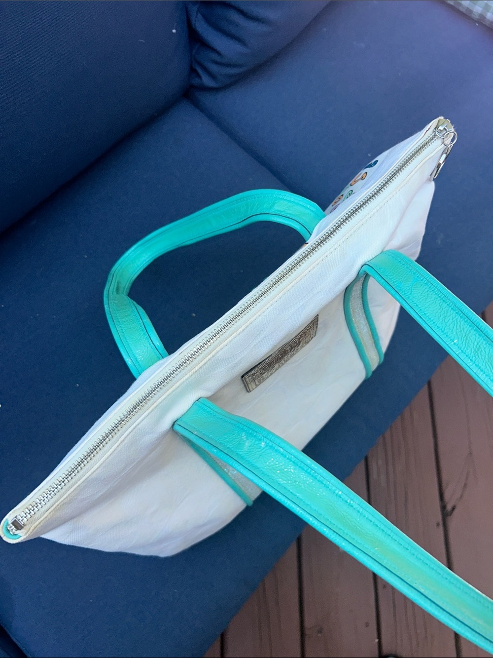 Y2K!!! Coach RAREβ Multicolor Poppy Script Tote! π₯³π₯³ββ - Picture 11 of 15